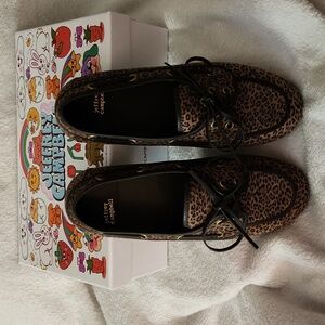 Nib Jeffrey Campbell Cheetah Print Boat Shoe Sz9 Women